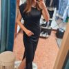 vestido basico negro