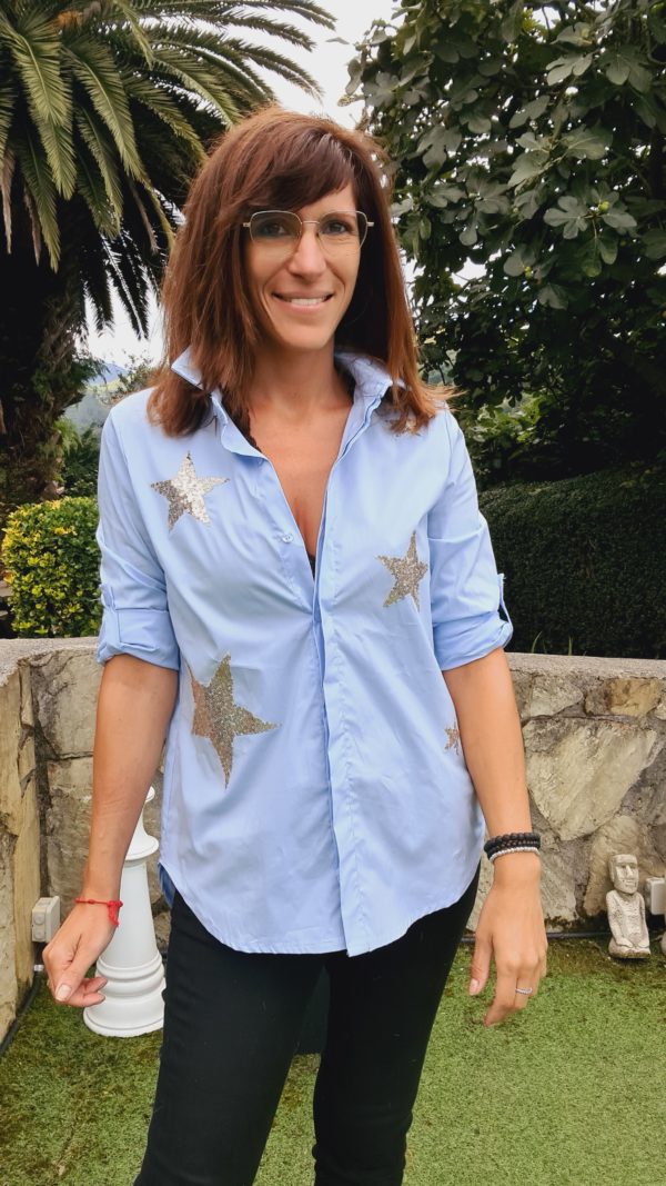 Camisa Azul Star - Imagen 2