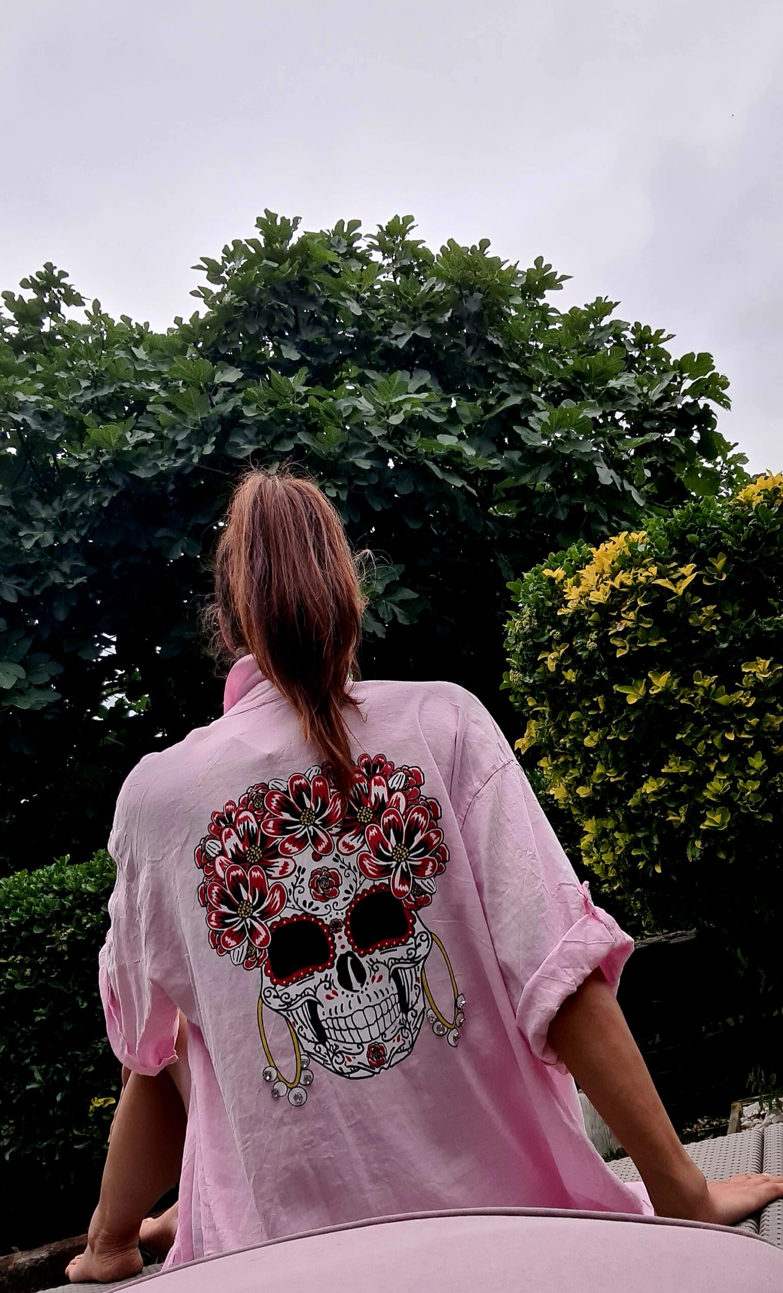 Maxi Camisa Catrina Frida rosa