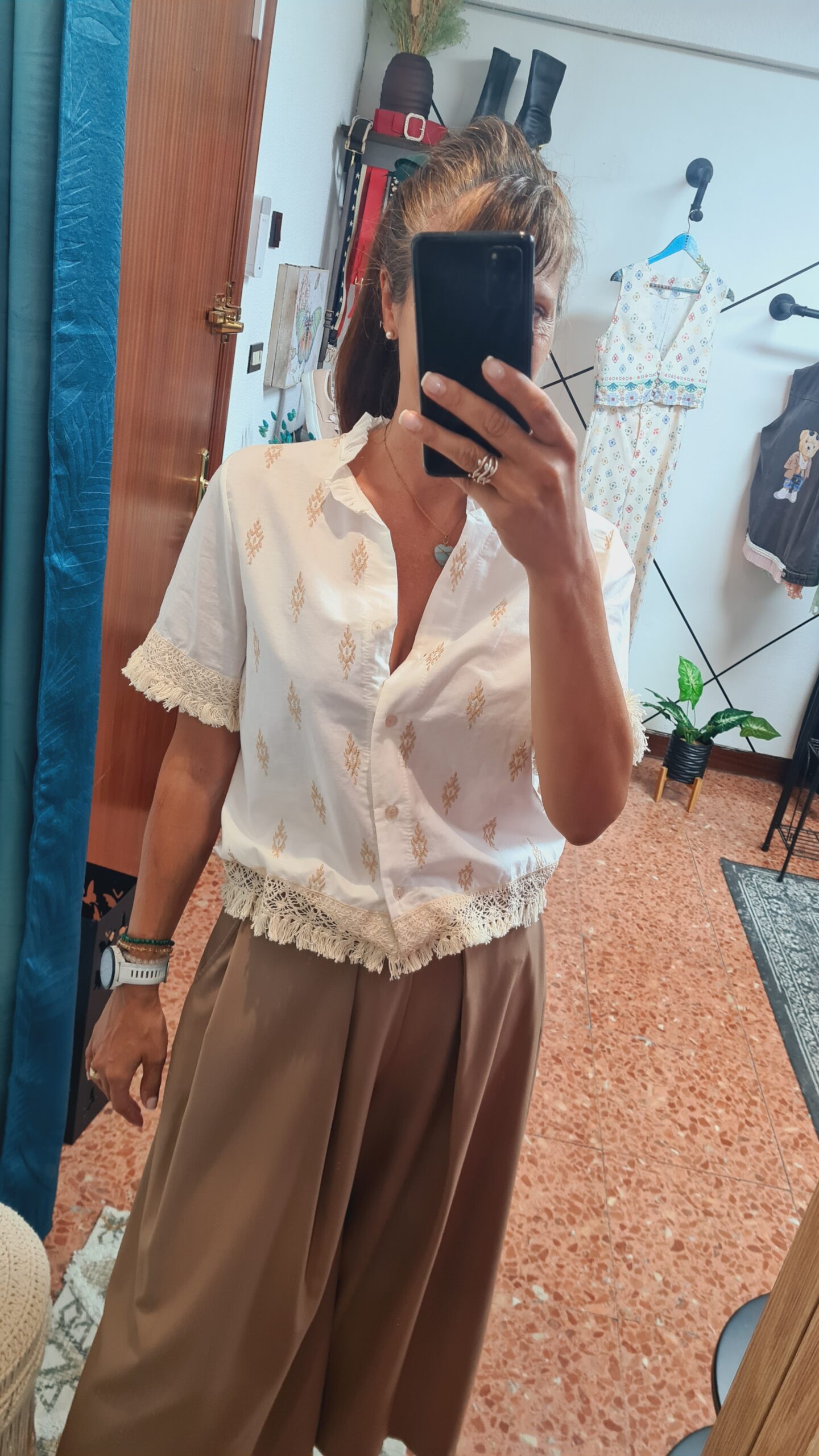 Camisa Bordada